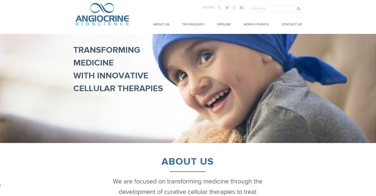 Angiocrine Bioscience, Inc. hero photo