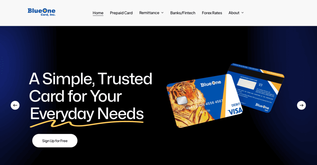 BlueOne Card, Inc. hero photo