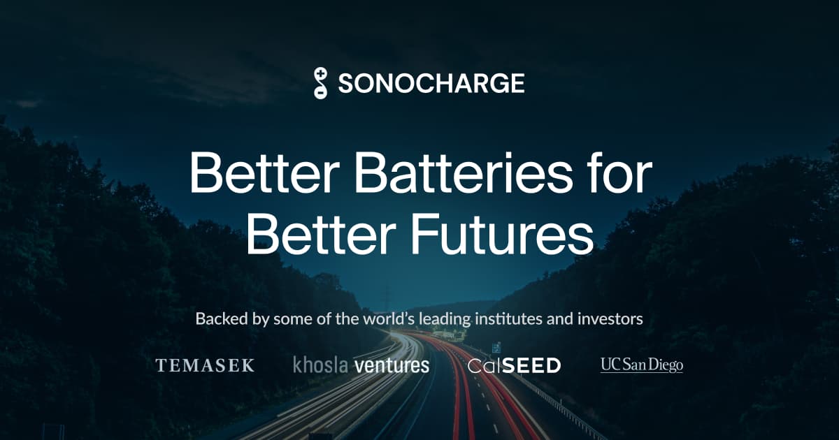 Sonocharge Energy, Inc. hero photo