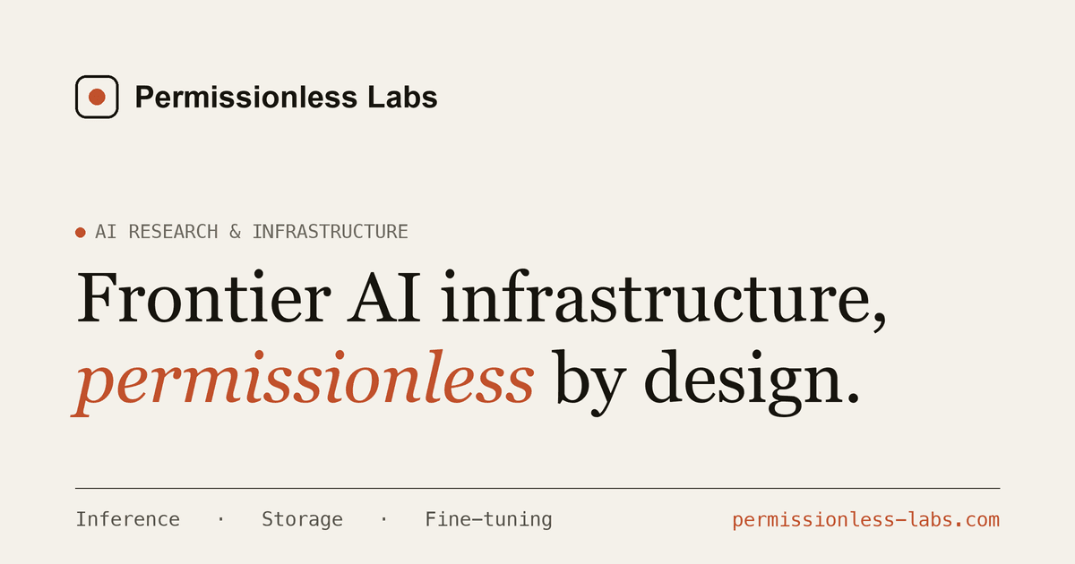 Permissionless Labs, Inc. hero photo
