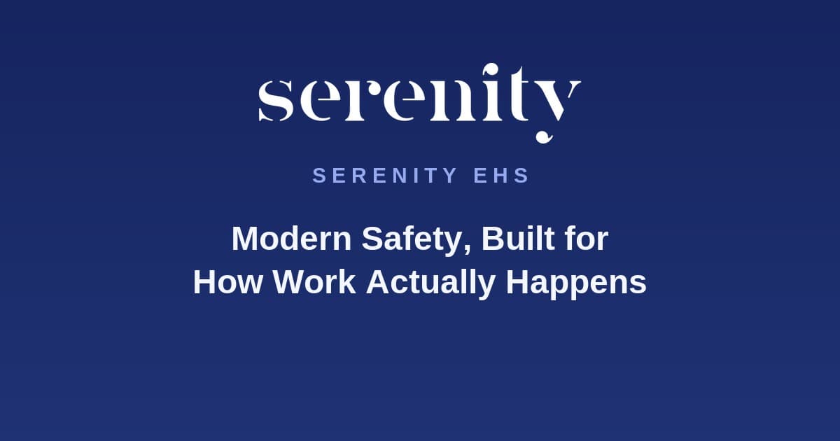Serenity EHS Inc. hero photo